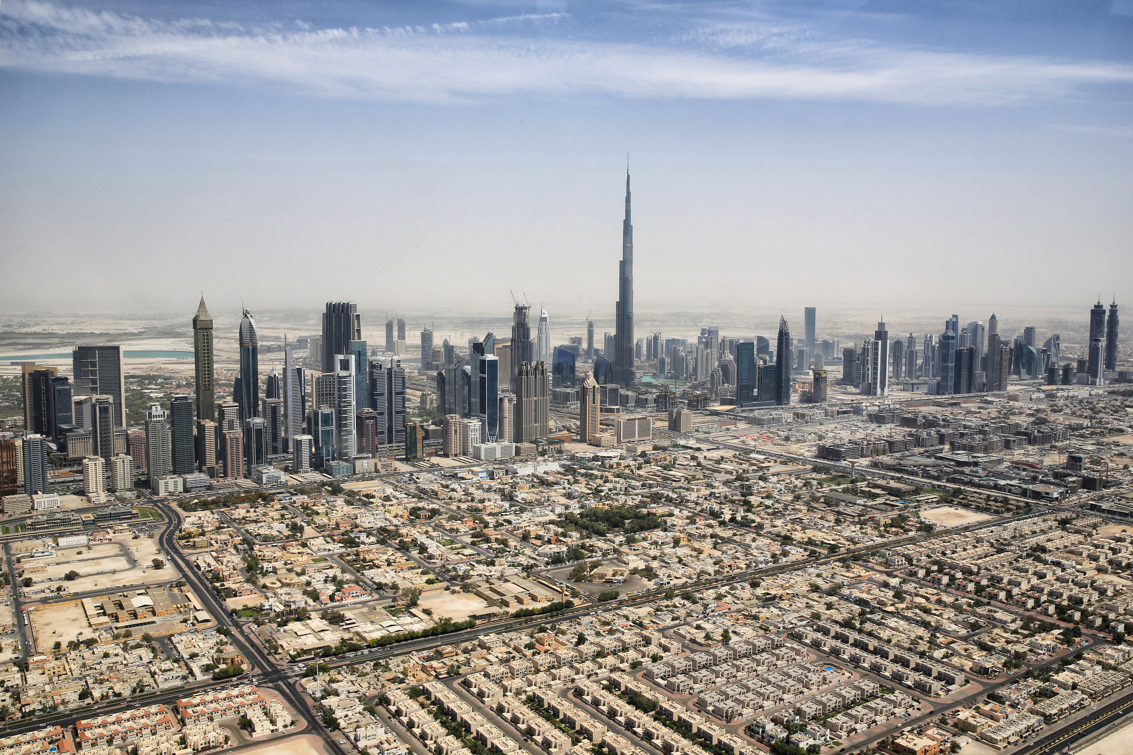 Dubai Skyline mit Burj Khalifa